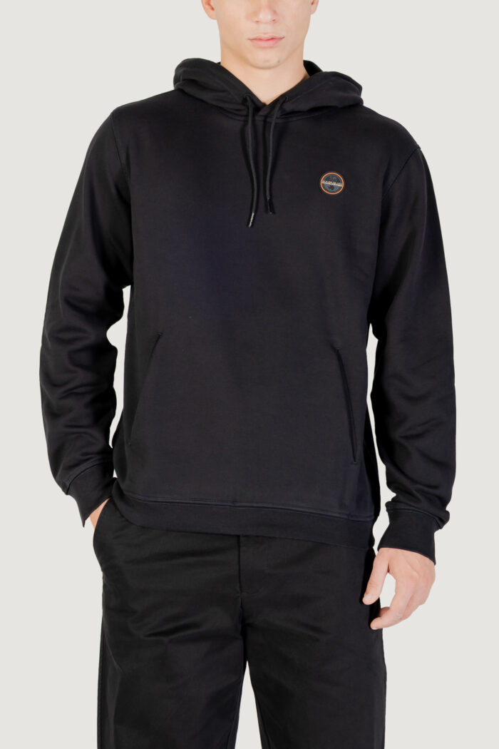 Felpa con cappuccio Napapijri b-badge h Nero