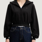 Felpa con cappuccio Tommy Hilfiger Jeans tjw rlx crp s-flag z Nero - Foto 1