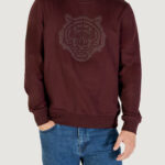 Felpa senza cappuccio Antony Morato regular fit with rubber prism shape print Bordeaux - Foto 1
