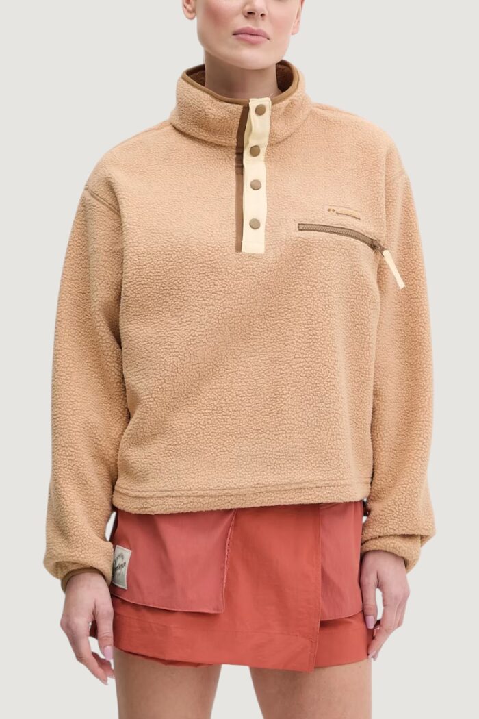 Felpa senza cappuccio COLUMBIA helvetia™ ii cropped half snap fleece Beige