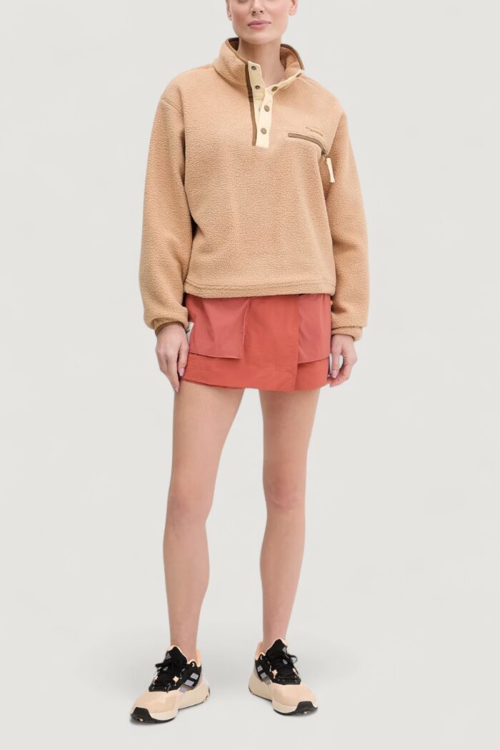 Felpa senza cappuccio COLUMBIA helvetia™ ii cropped half snap fleece Beige