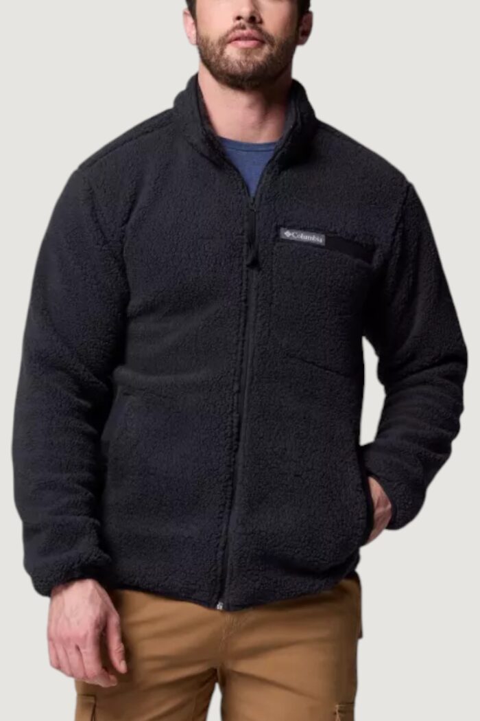 Felpa senza cappuccio COLUMBIA rugged ridge™ high pile full zip Nero