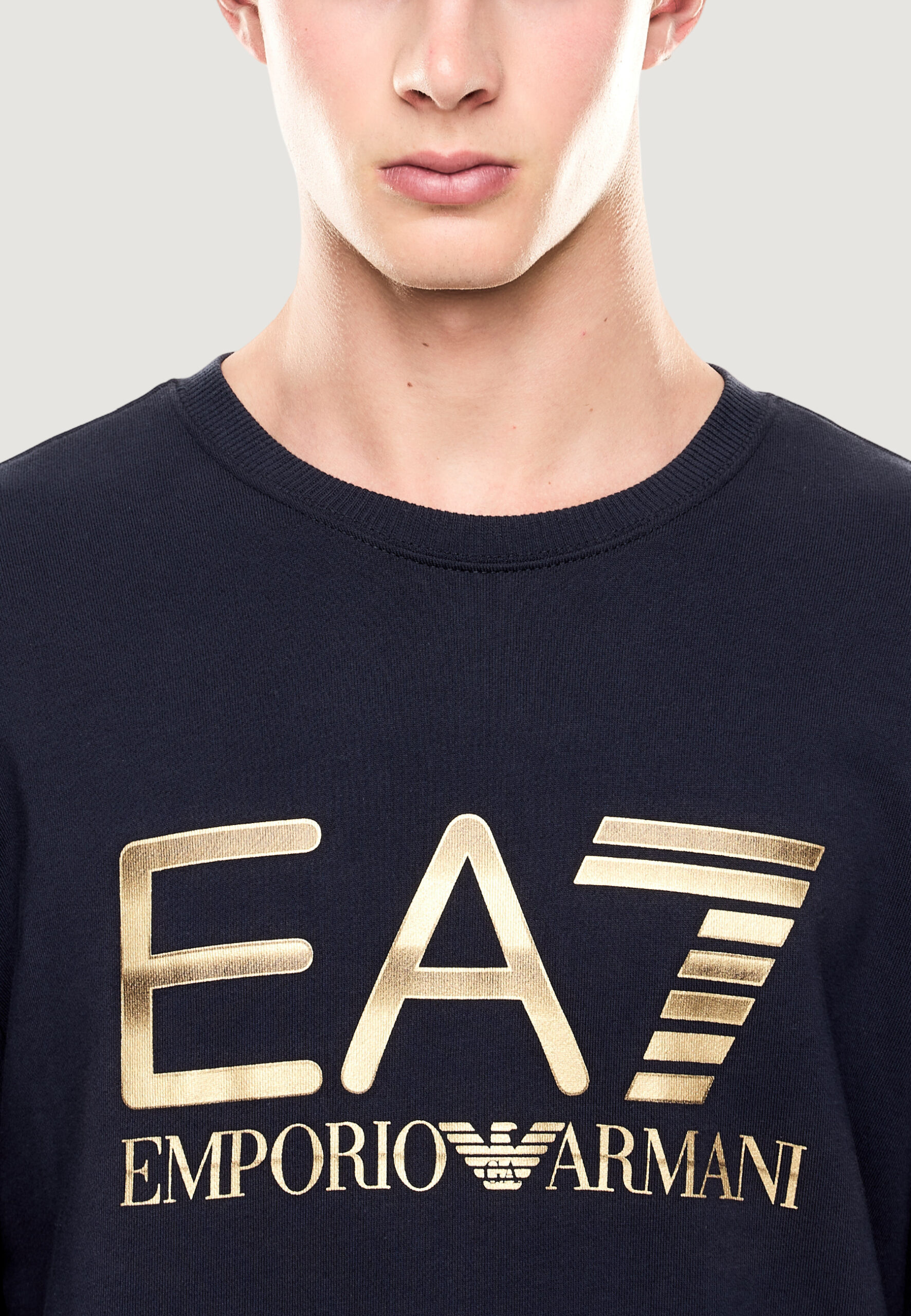 Felpa senza cappuccio EA7 Blu - Foto 2