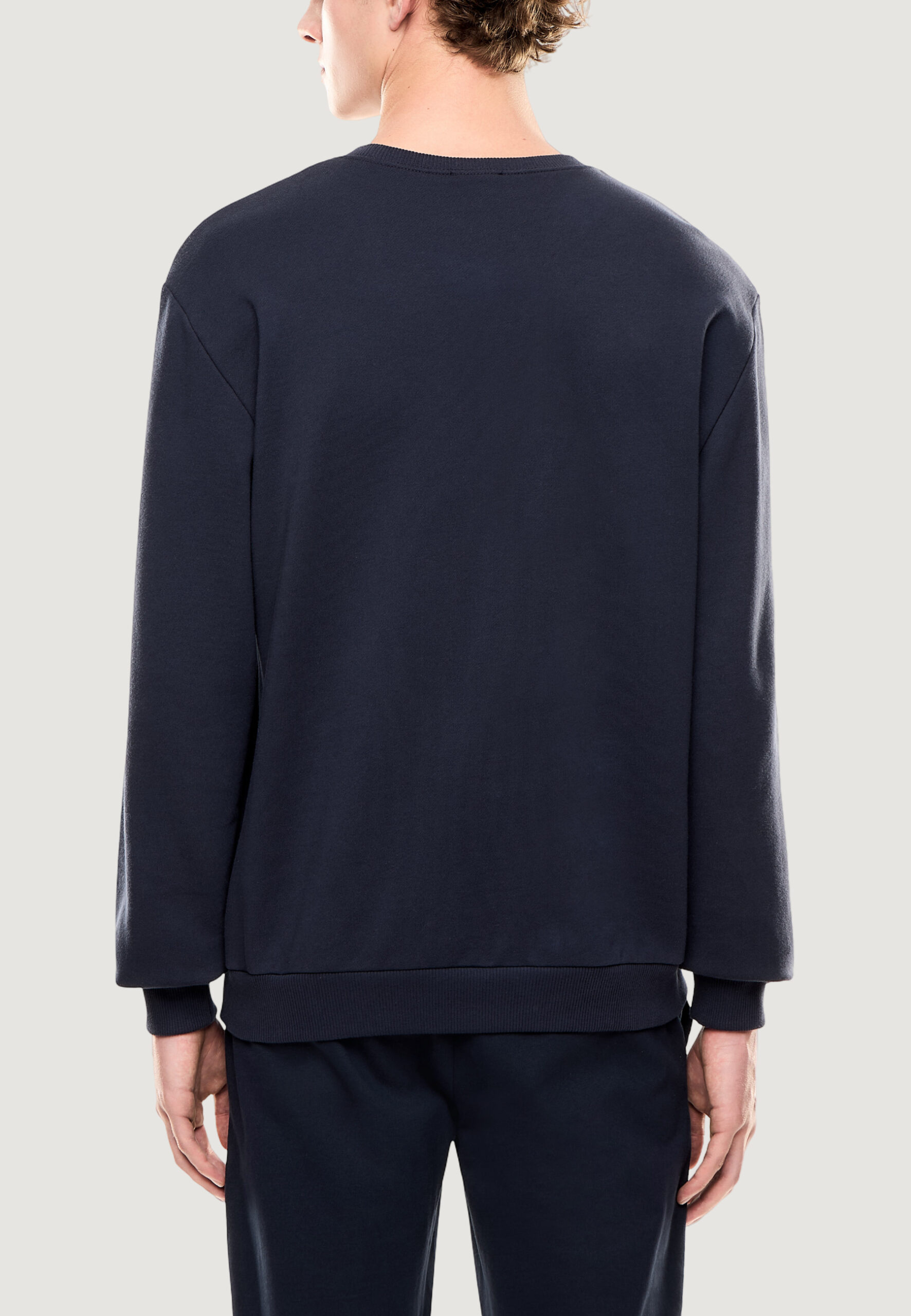 Felpa senza cappuccio EA7 Blu - Foto 4