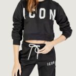 Felpa senza cappuccio Icon Nero - Bianco - Foto 1