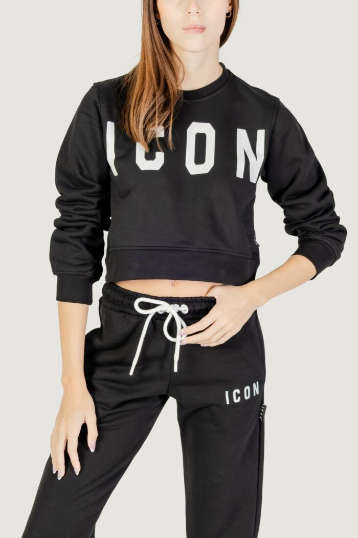 Felpa senza cappuccio Icon  Nero – Bianco