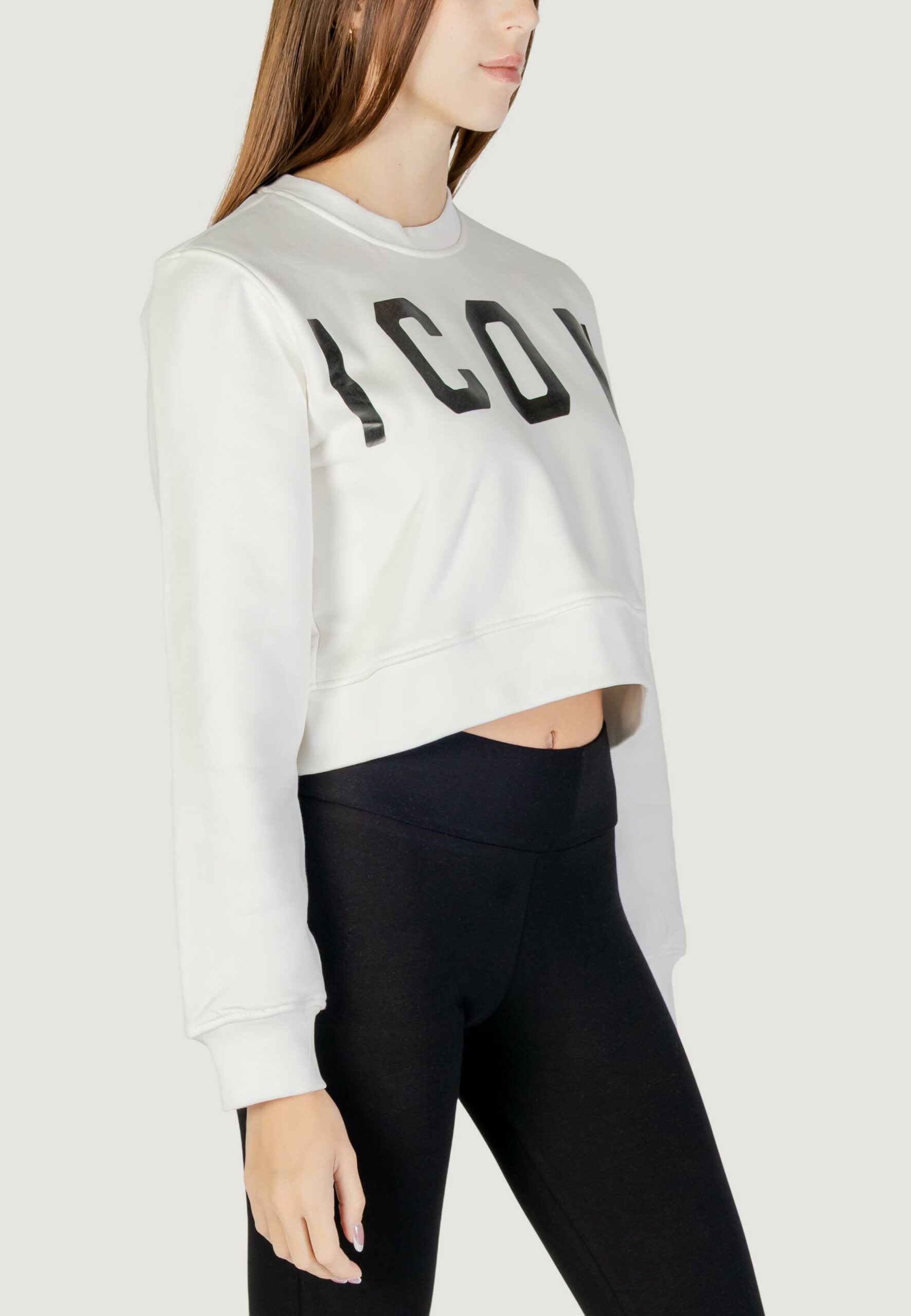 Felpa senza cappuccio Icon Panna - Foto 4