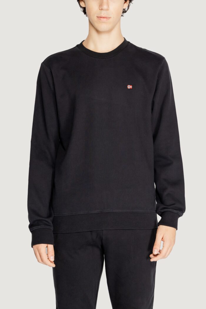 Felpa senza cappuccio Napapijri balis crew 1 Nero