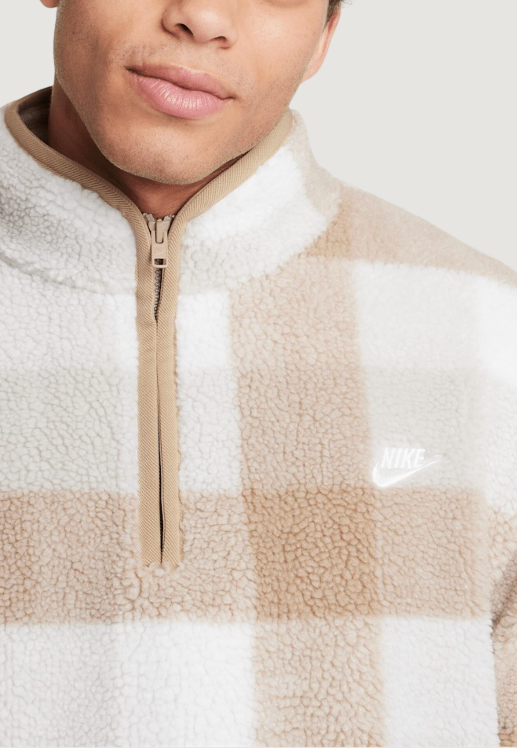 Felpa senza cappuccio Nike Marrone - Foto 3