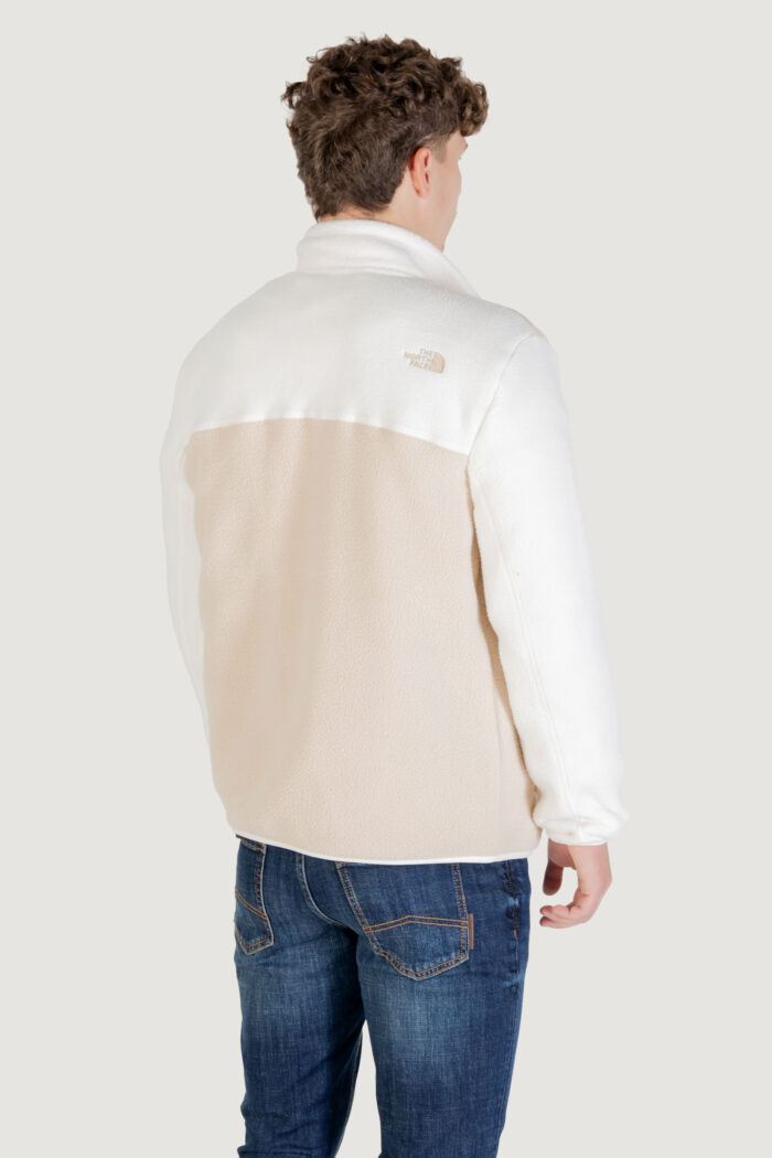 Felpa senza cappuccio THE NORTH FACE m yumiori full zip Beige – Bianco