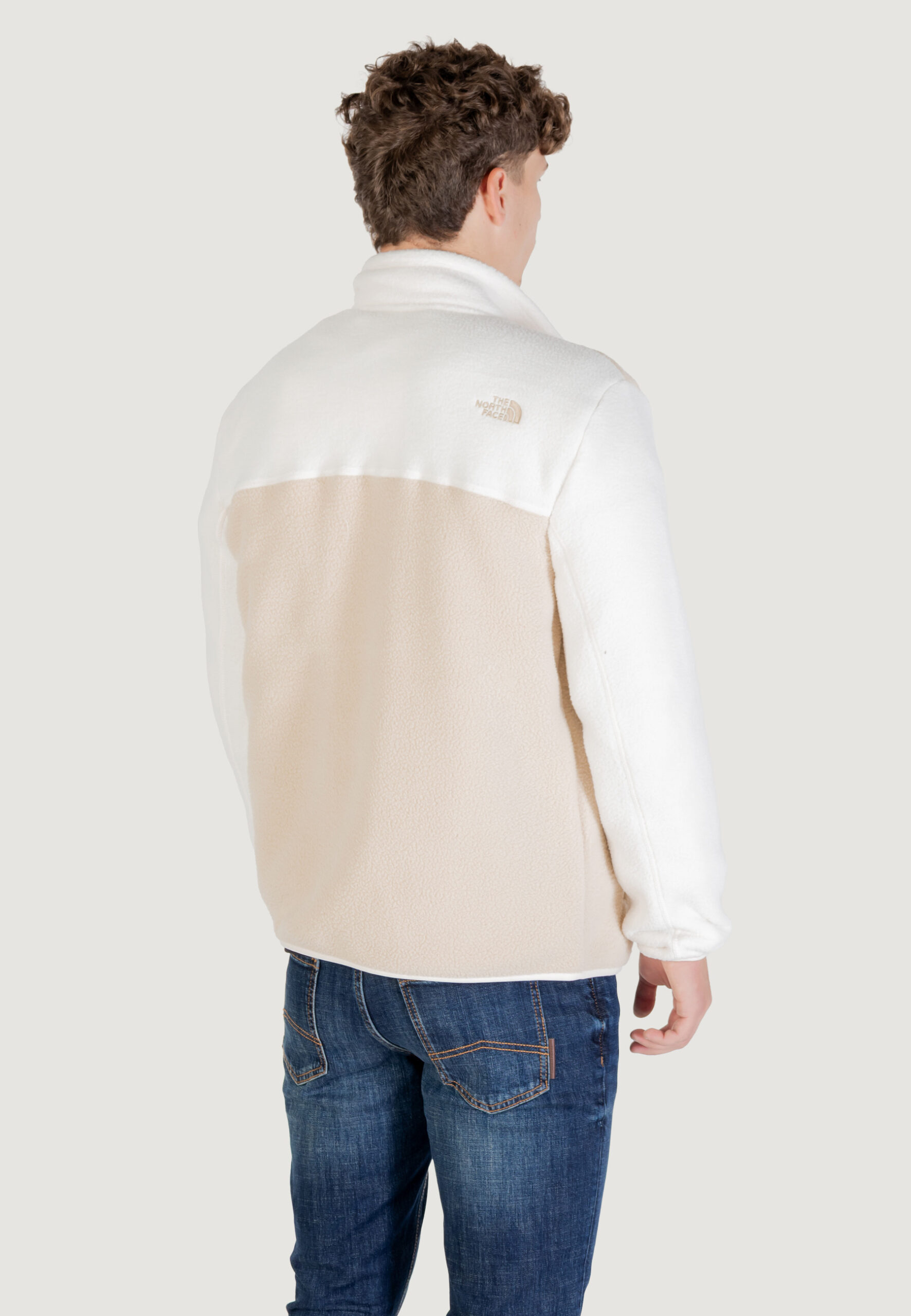 Felpa senza cappuccio THE NORTH FACE m yumiori full zip Beige - Bianco - Foto 2