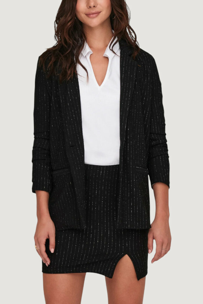 Giacca Jacqueline de Yong jdymary l/s lurex blazer jrs Nero