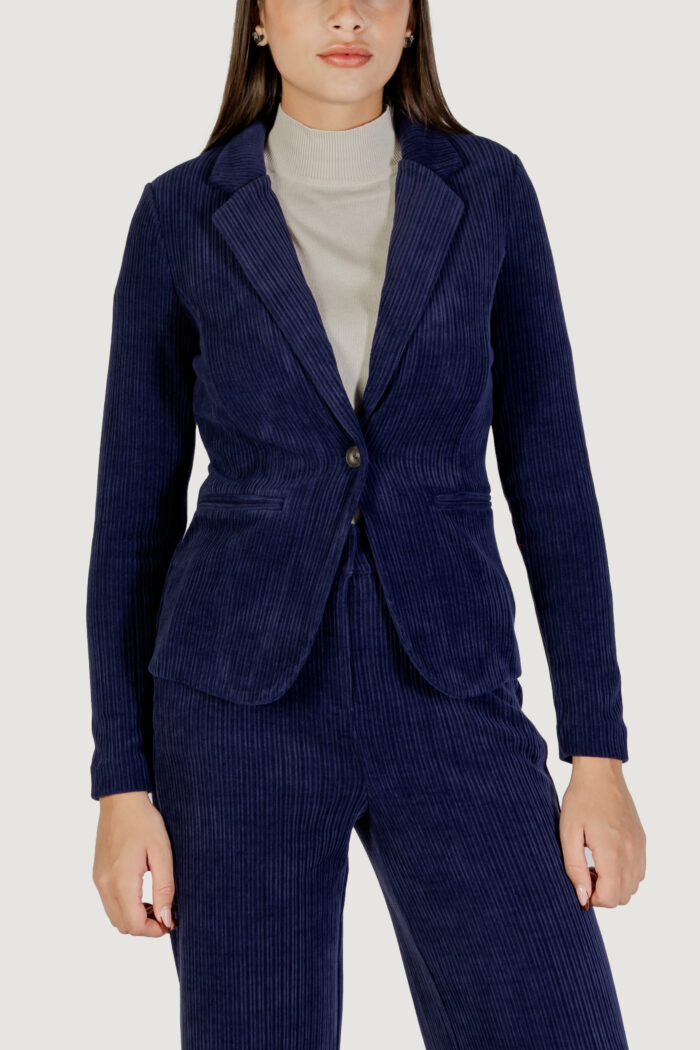 Giacca da completo ICHI ihkate corduroy bl3 Blu marine