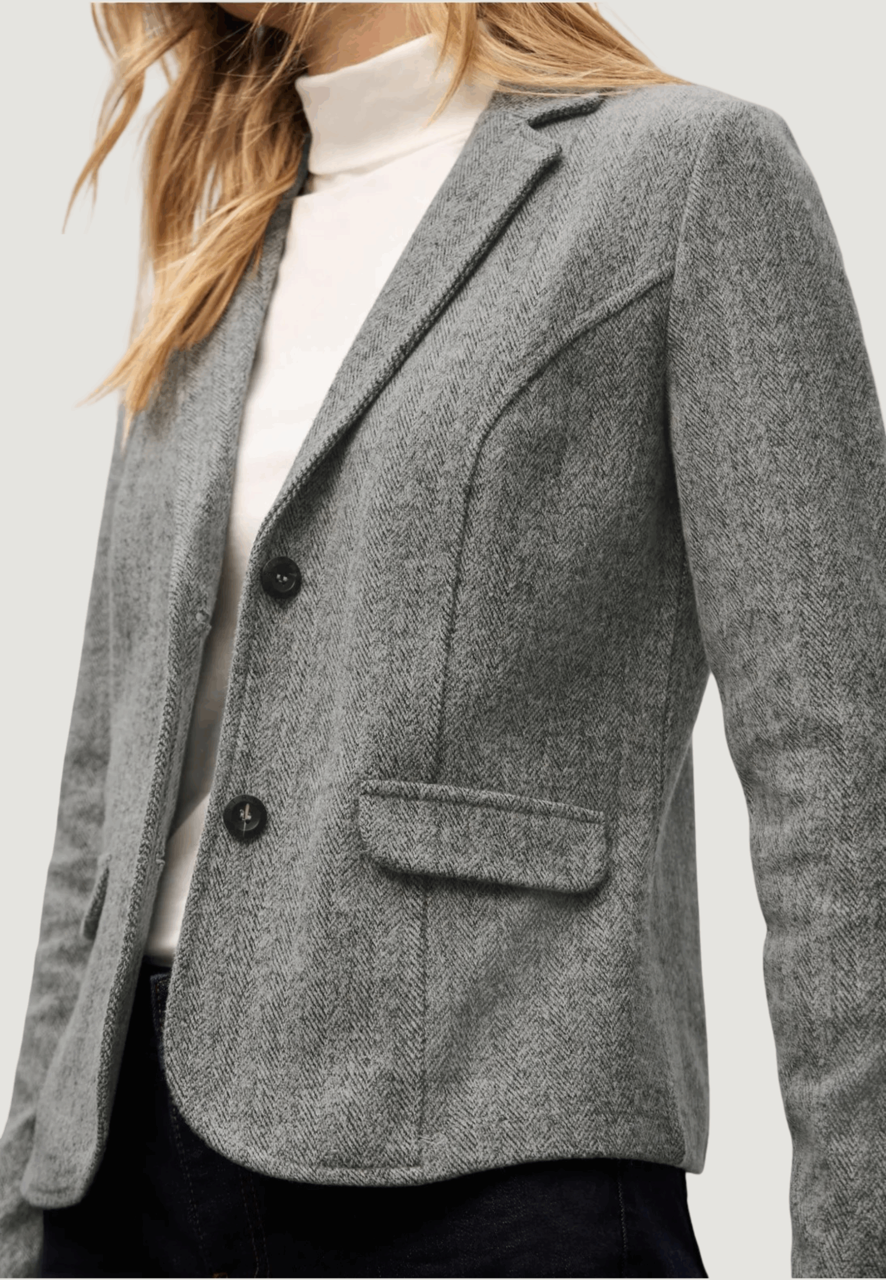 Giacca da completo Street One qr basic blazer Nero - Grigio - Foto 4