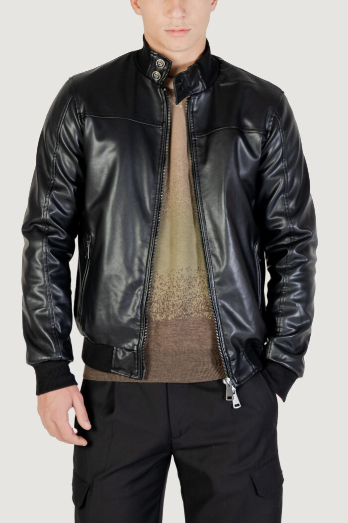 Giacchetto Gianni Lupo ecopelle Nero