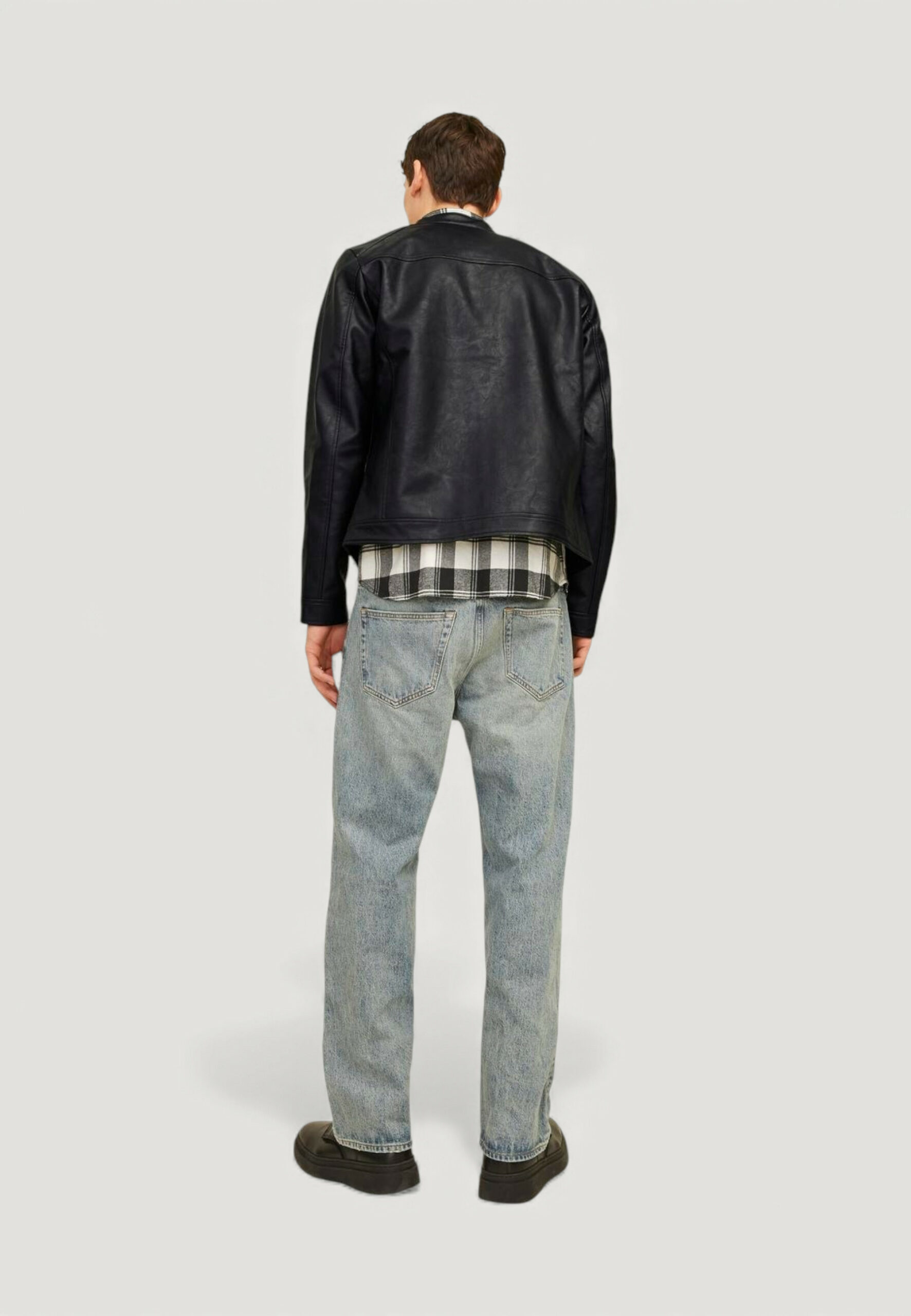 Giacchetto Jack Jones jjedylan clean pu jacket noos Nero - Foto 2