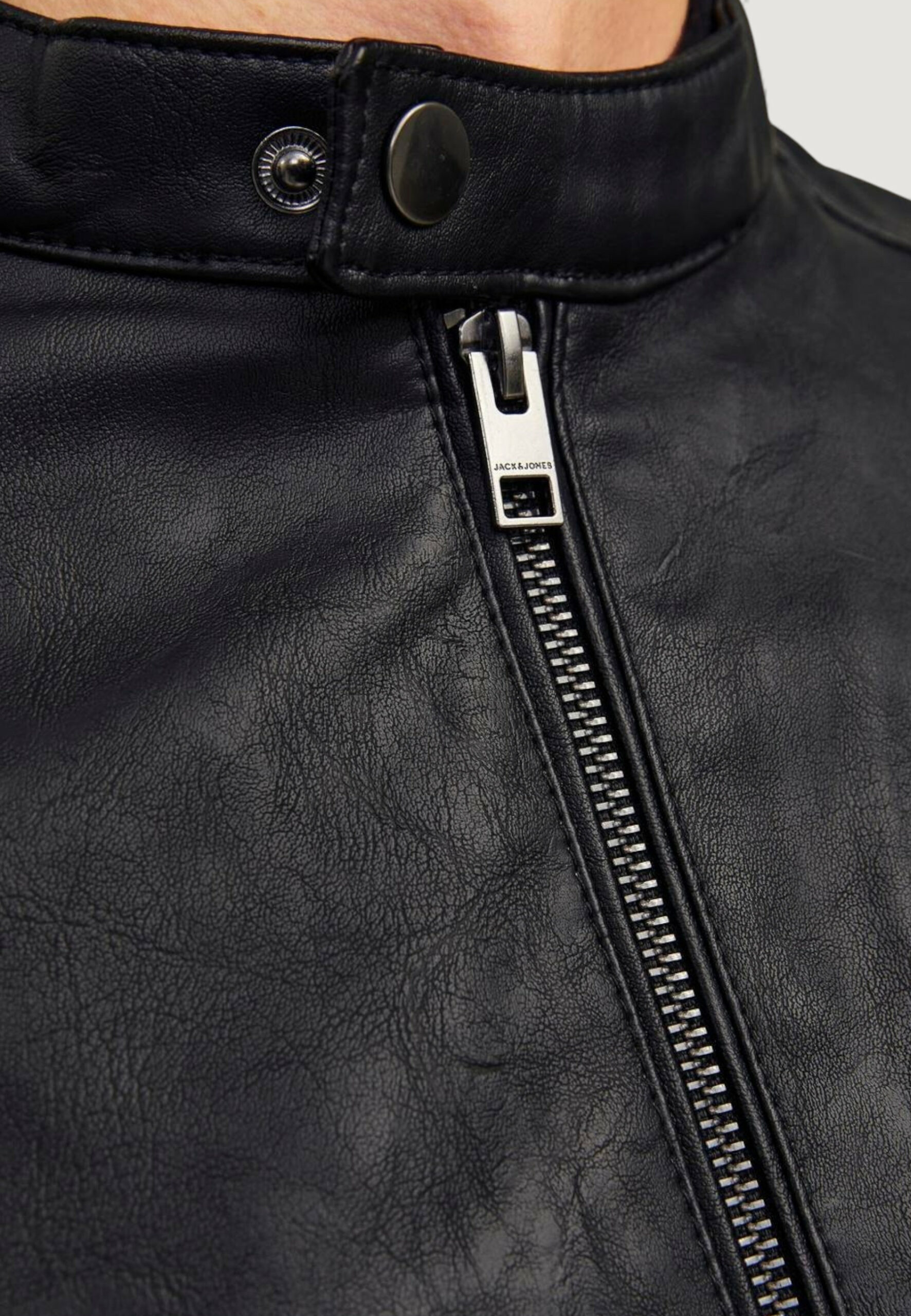 Giacchetto Jack Jones jjedylan clean pu jacket noos Nero - Foto 3