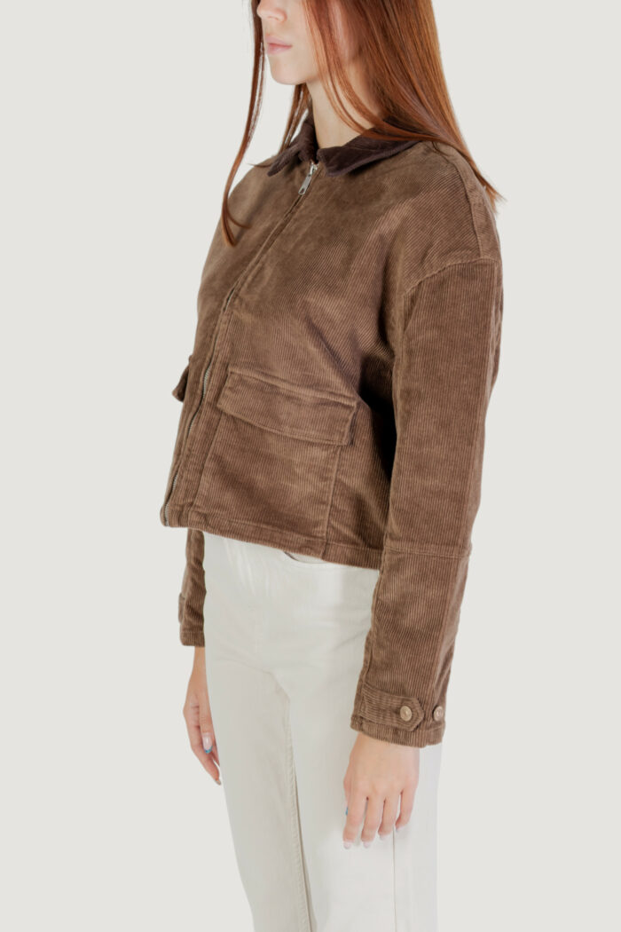 Giacchetto Only onlglobal l/s cord jacket cc pnt Marrone