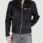 Giacchetto Only & Sons onsgus faux suede racer jacket otw noo Nero - Foto 1