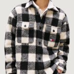 Giacchetto Tommy Hilfiger Jeans tjm check overshirt Nero - Foto 1