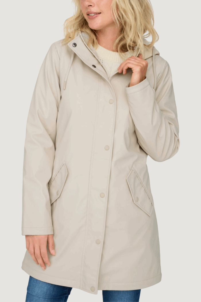 Giubbotto Only onlsally raincoat otw noos Beige chiaro
