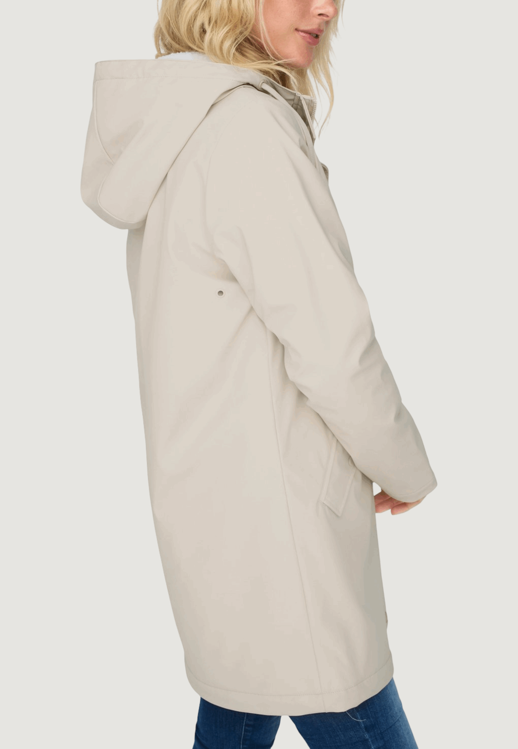 Giubbotto Only onlsally raincoat otw noos Beige chiaro - Foto 3
