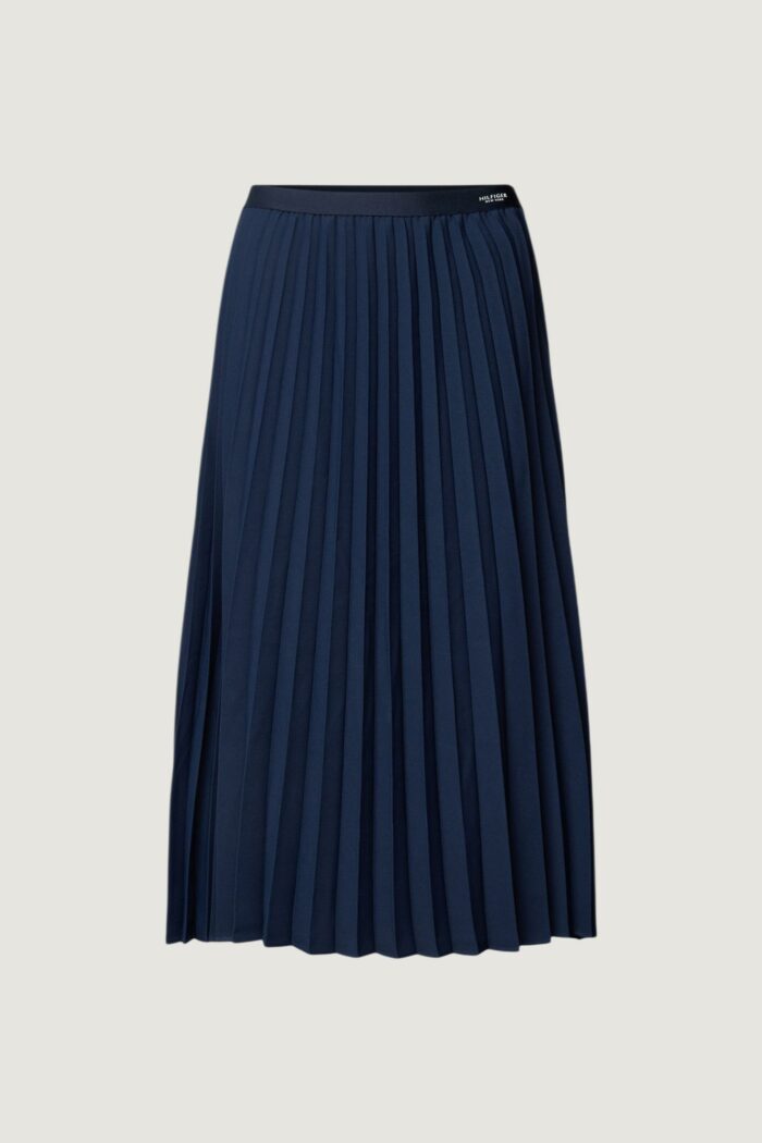 Gonna lunga Tommy Hilfiger fluid pleated pull o Blu