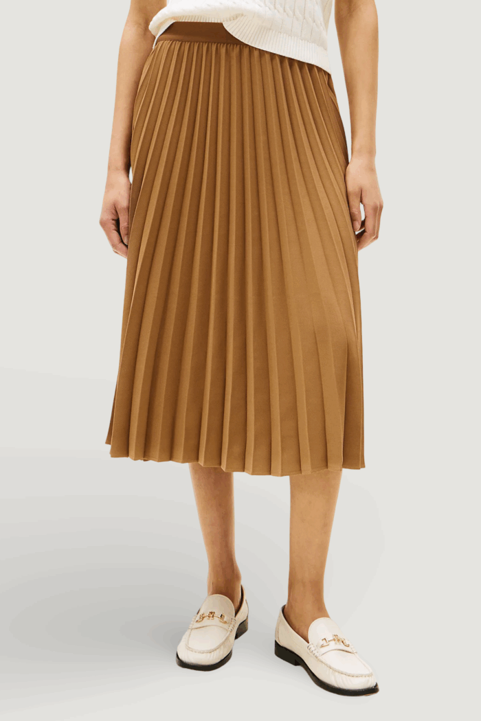 Gonna lunga Tommy Hilfiger fluid pleated pull o Marrone