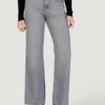 Jeans larghi Only onlcobain reg wide rhinestone dnm tai Grigio - Foto 1