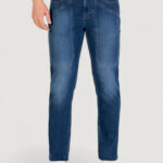 Jeans slim Jeckerson john 5 tasche toppa Blue Denim Scuro - Foto 1