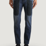 Jeans slim Jeckerson john 5 tasche toppa Blue Denim Scuro - Foto 1