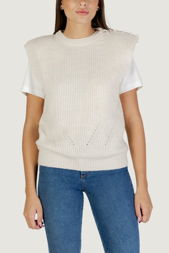 Maglia gilet ICHI ihpovoke wa5 Panna