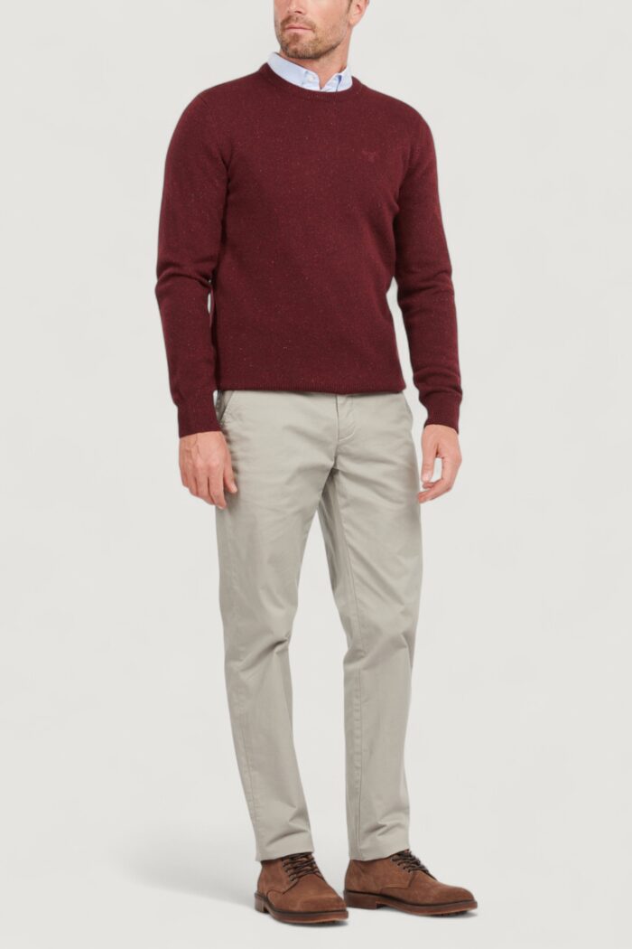 Maglia Barbour essential tisbury crew Bordeaux