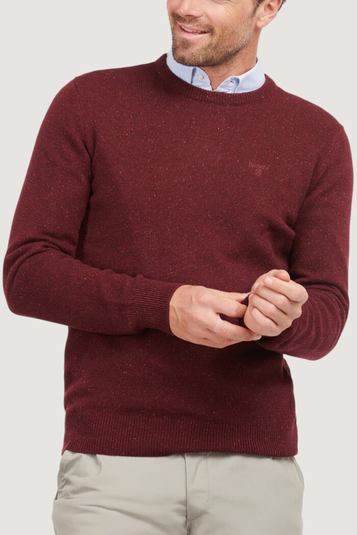 Maglia Barbour essential tisbury crew Bordeaux
