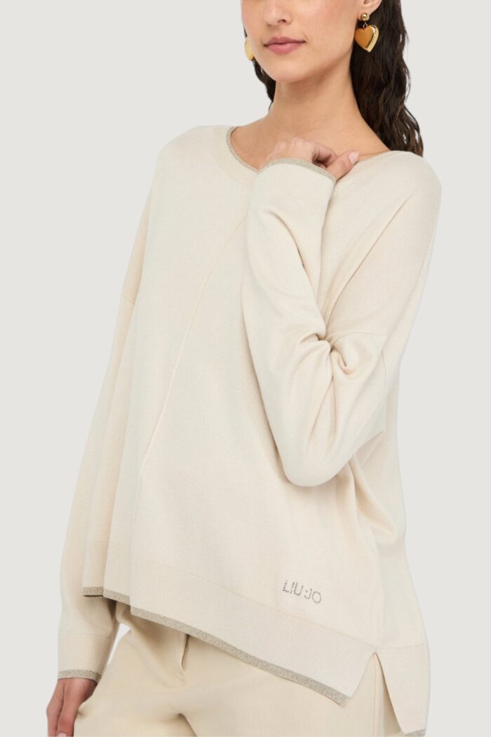 Maglia Liu-Jo ecs maglia chiusa Avorio