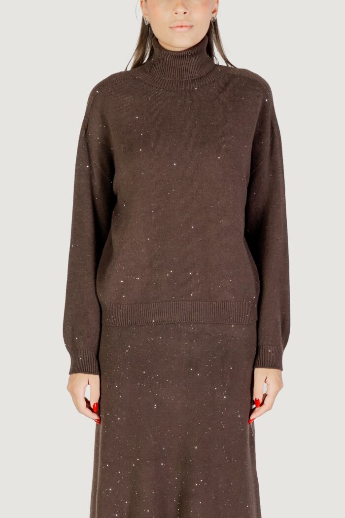 Maglia Liu-Jo maglia chiusa m/l Cioccolato