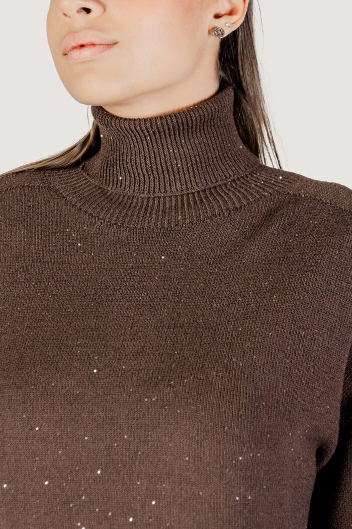 Maglia Liu-Jo maglia chiusa m/l Cioccolato