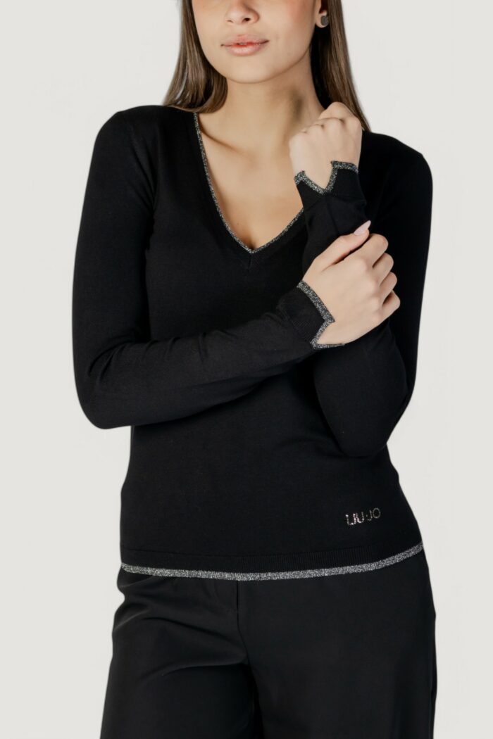 Maglia Liu-Jo ecs chiusa m/l Nero