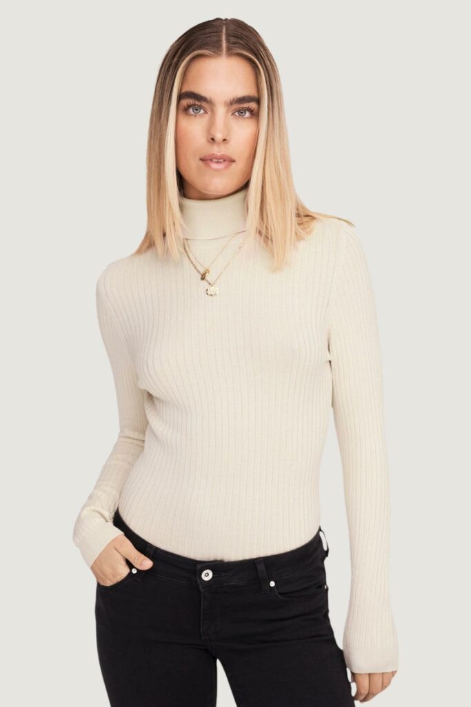 Dolcevita Only  onlkarol l/s rollneck knt noos  Beige
