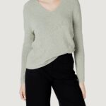 Maglia Street One ltd_qr_lurex v-neck sweater Verde - Foto 1