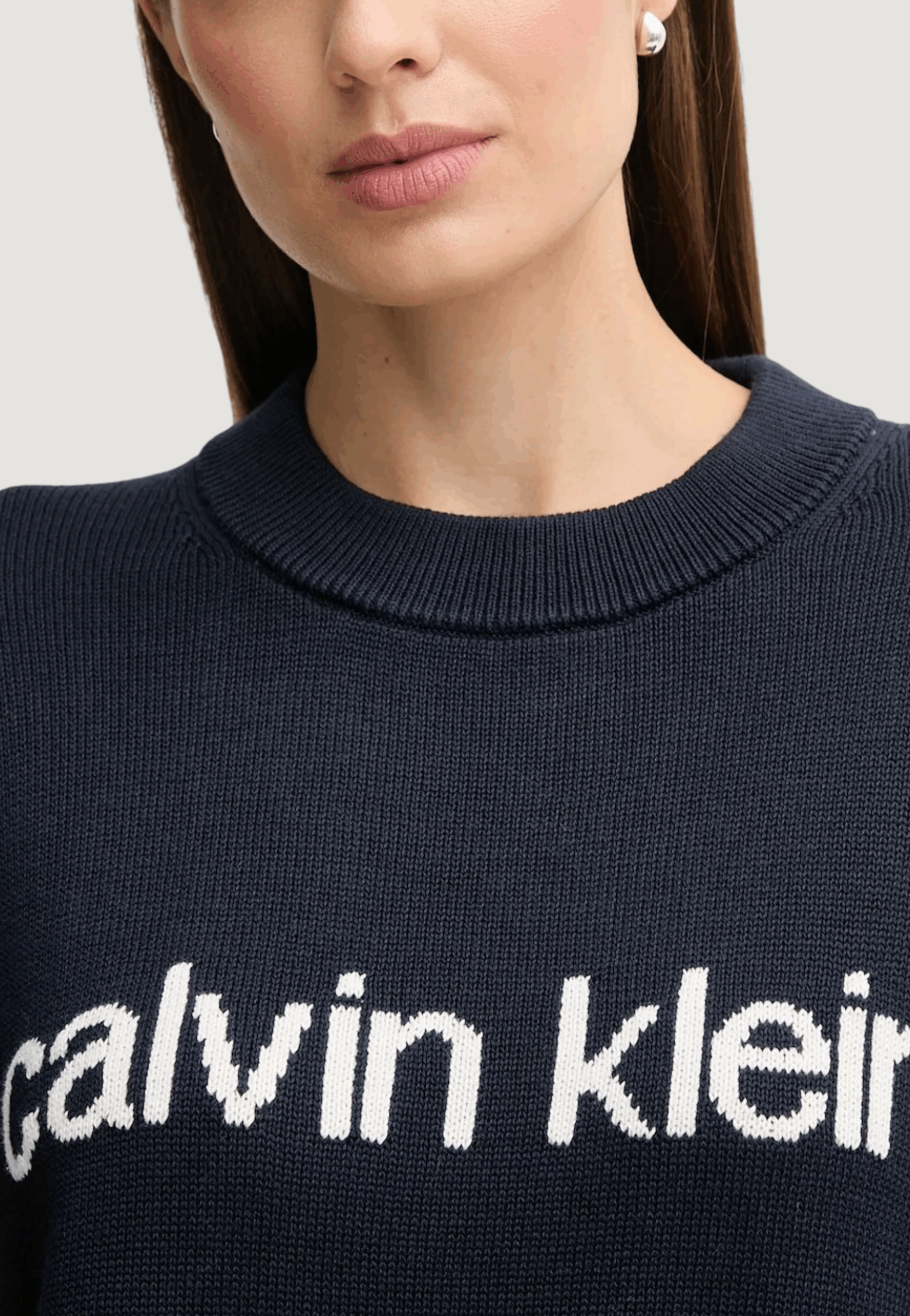 Maglione Calvin Klein Jeans cotton graphic pullo Blue scuro - Foto 3