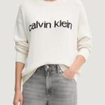 Maglione Calvin Klein Jeans cotton graphic pullo Latte - Foto 1