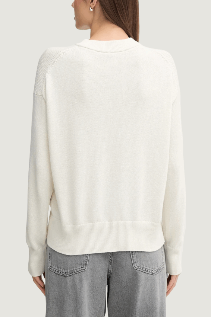 Maglione Calvin Klein Jeans cotton graphic pullo Latte