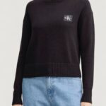 Maglione Calvin Klein Jeans ck embro badge sweat Nero - Foto 1