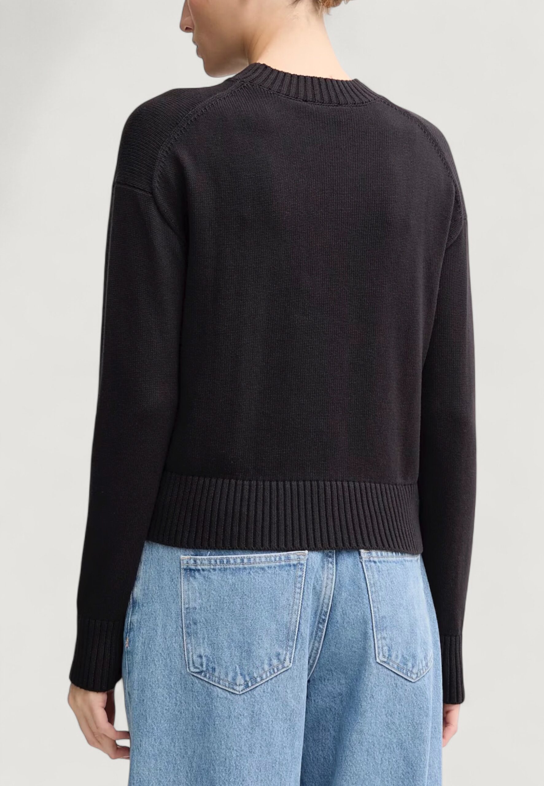 Maglione Calvin Klein Jeans ck embro badge sweat Nero - Foto 3