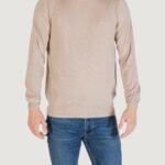 Maglione Guess daniel cn ls basic swtr Beige chiaro - Foto 1