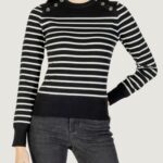 Maglione Guess ls cn helen swtr Nero - Bianco - Foto 1