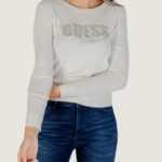Maglione Guess ls cn reyna logo swtr Panna - Foto 1