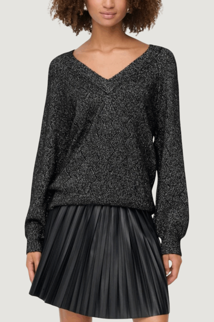 Maglione Jacqueline de Yong jdyaspen life l/s v-neck pullover knt Nero