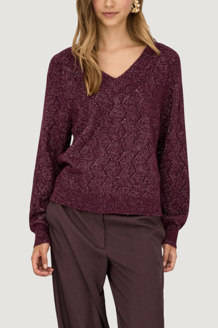 Maglione Jacqueline de Yong jdyaspen life l/s v-neck pullover knt Viola